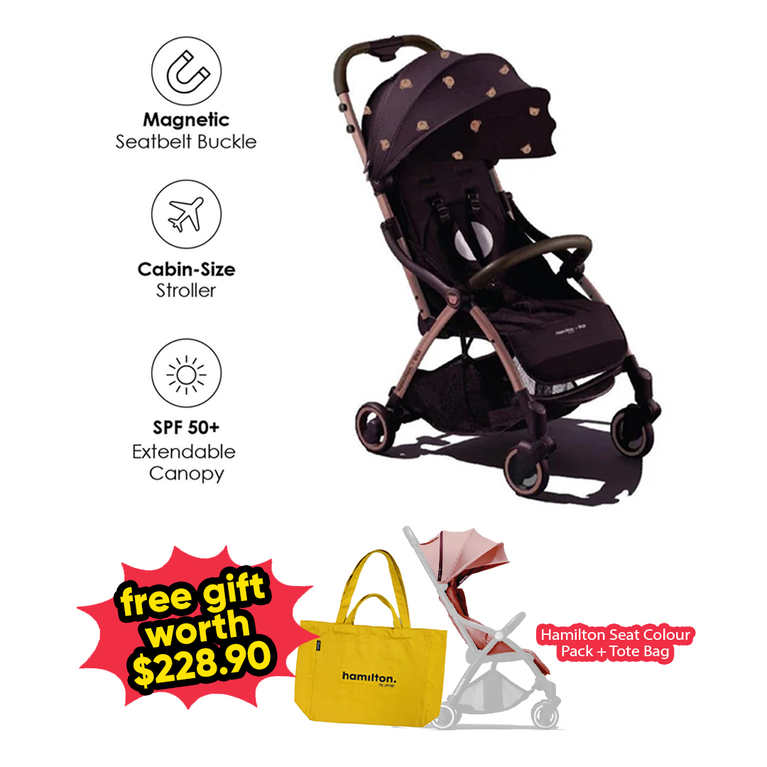 [Special Edition] Hamilton X1 Plus x DTD (Bear) MagicFold Stroller + FREE GIFT